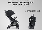 Black (001) 3-Icon Ultra Compact Everyday & Travel Stroller