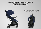 Navy (2449) 48-Icon Ultra Compact Everyday & Travel Stroller