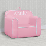 Personalized Cozee Chair for Kids - Pink and White (1187) - Accessories