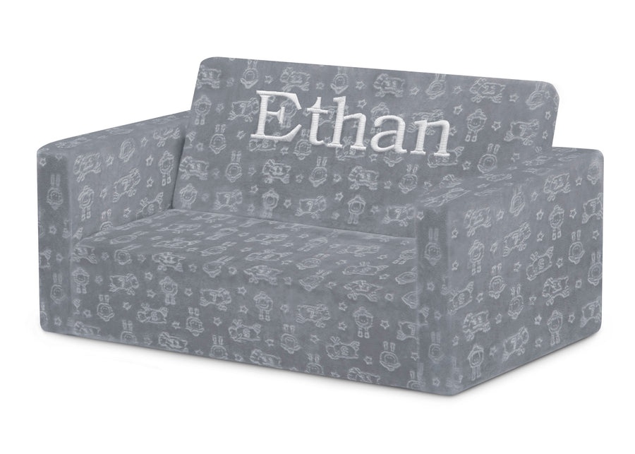 Grey (5057) 6-Personalized Perfect Sleeper Extra Wide Convertible Sofa To Lounger