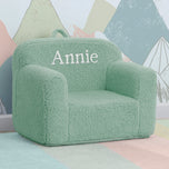 Personalized Cozee Sherpa Chair for Kids - Sage (1292) - Accessories