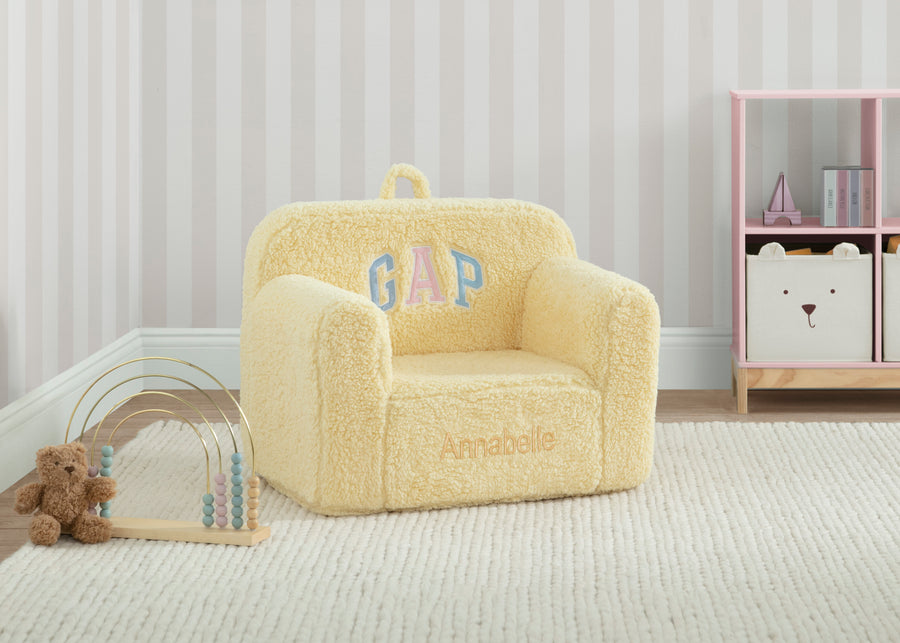 Yellow (1660) 8-babyGap Personalized Sherpa Chair