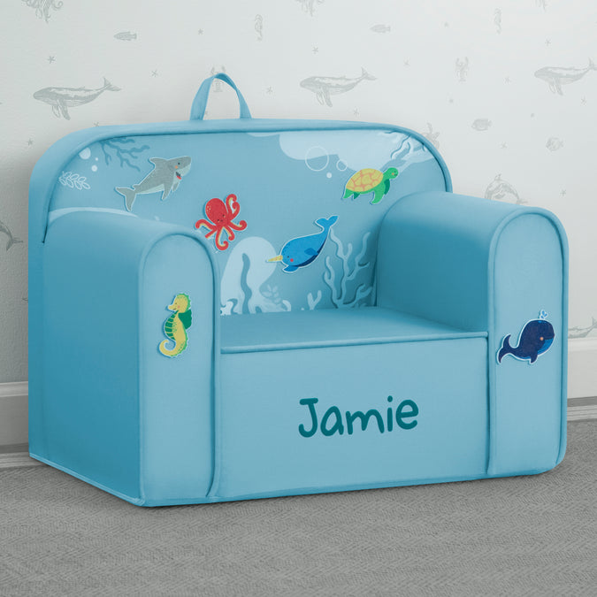 Personalized Mix & Match Cozee Kids Chair with Interchangeable Patches 18-Personalized Mix & Match Cozee Kids Chair with Interchangeable Patches