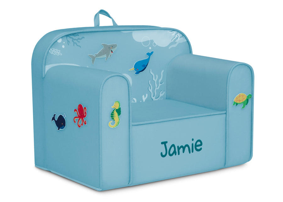 Underwater (1611) 13-Personalized Mix & Match Cozee Kids Chair with Interchangeable Patches