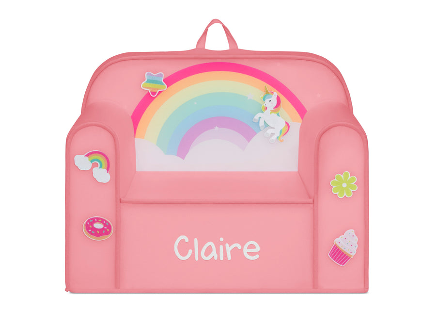 Rainbow (1612) 27-Personalized Mix & Match Cozee Kids Chair with Interchangeable Patches
