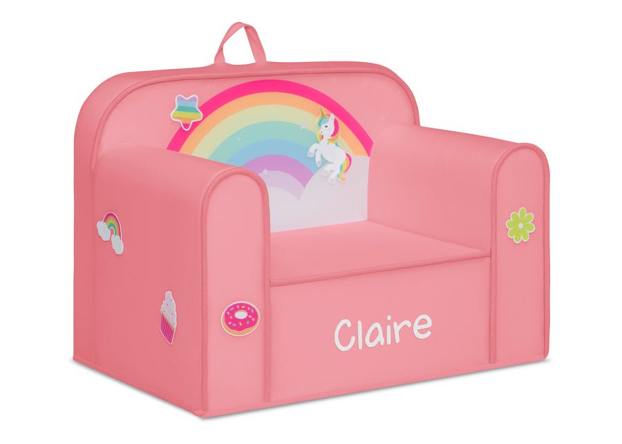 Rainbow (1612) 23-Personalized Mix & Match Cozee Kids Chair with Interchangeable Patches