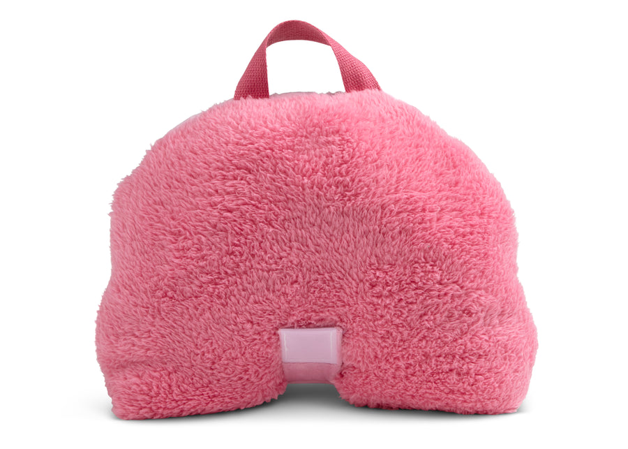Magenta Cat (1246) 4-Personalized Sherpa Throw Blanket with Storage Pocket for Kids