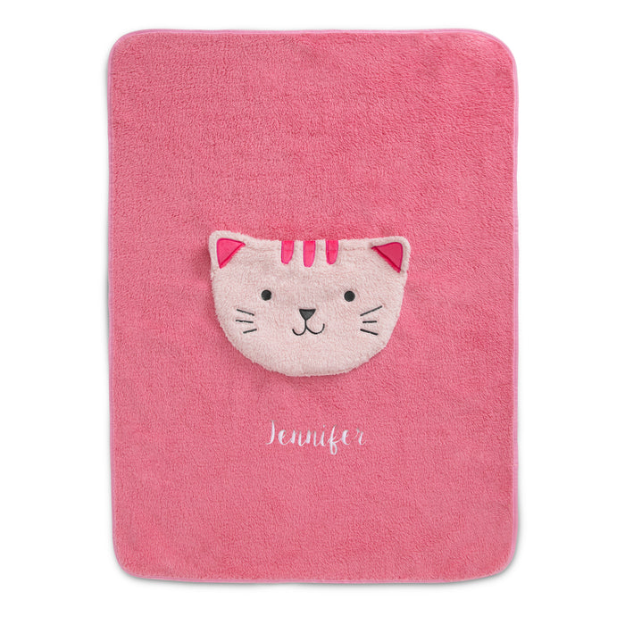 EMNU80180GN 1246 pocket sherpa blanket cat silo 101 0-Personalized Sherpa Throw Blanket with Storage Pocket for Kids