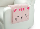 Pink Cat (1261) 9-Sherpa Throw Blanket for Kids