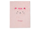 Pink Cat (1261) 6-Personalized Sherpa Throw Blanket for Kids