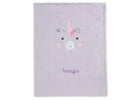 Light Purple Unicorn (1262) 14-Personalized Sherpa Throw Blanket for Kids