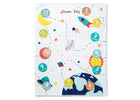 Space (1269) 7-Personalized Milestone Baby Blanket