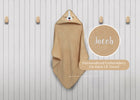 Tan Dog (1239) 6-Personalized Baby Hooded Bath Towel