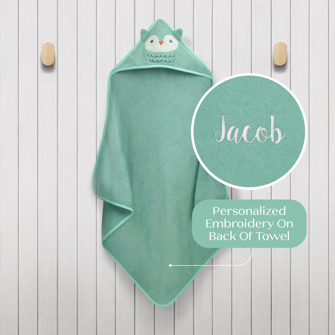 Personalized Baby Hooded Bath Towel 5-Personalized Baby Hooded Bath Towel