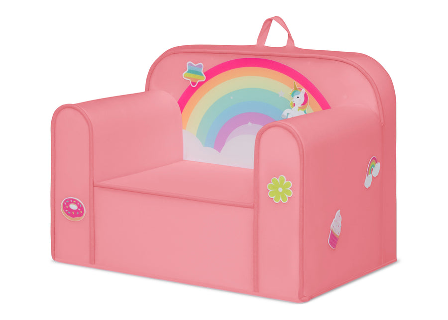 Rainbow (1612) 22-Mix & Match Cozee Kids Chair with Interchangeable Patches