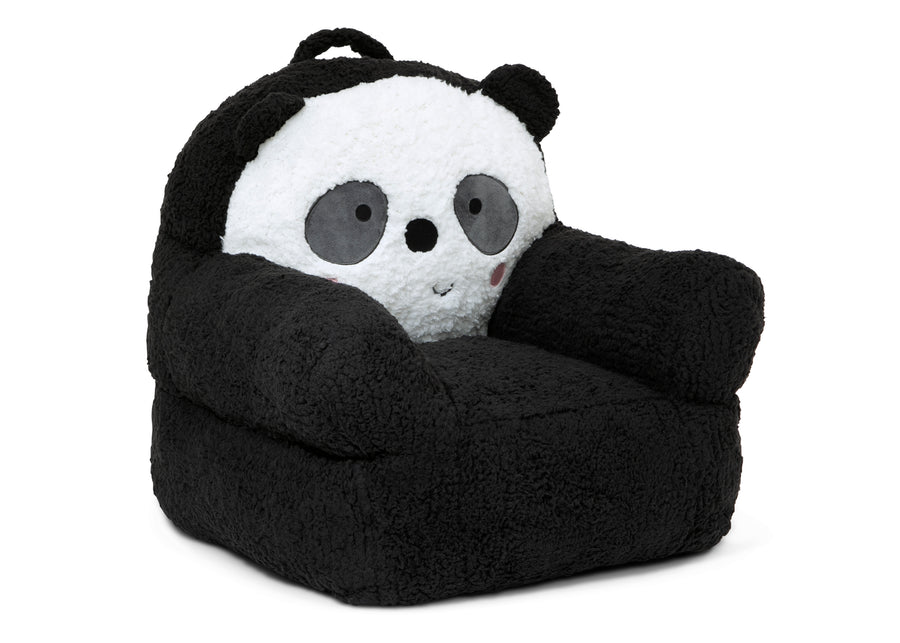 Black and White (1618) 4-Panda Cozee Buddy Chair