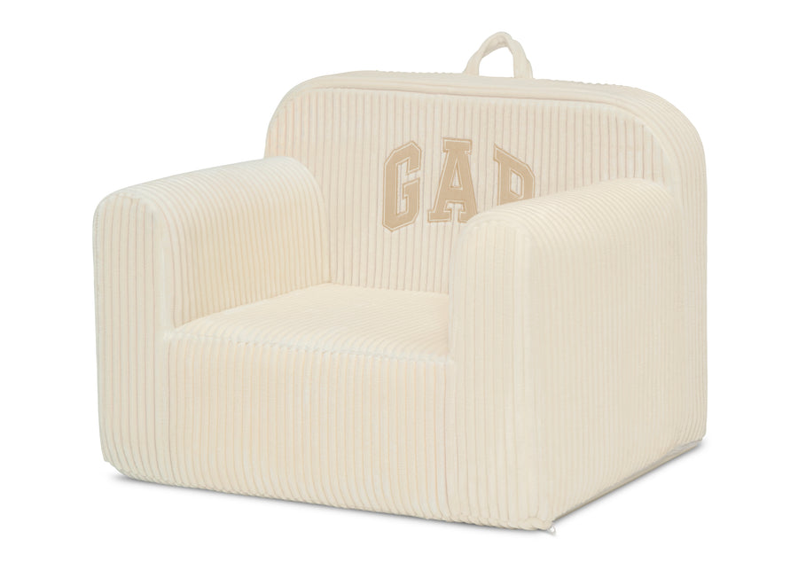 Beige (1662) 10-babyGap Ribbed Velour Chair