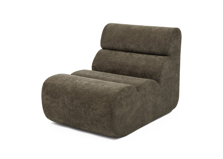 Chocolate (1763) 10-Serta Jumbo Bubble Lounge Chair