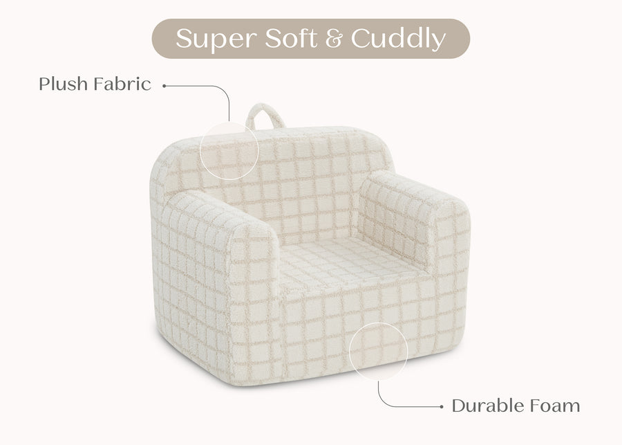 Cream (1708) 19-Checkered Cozee Chair