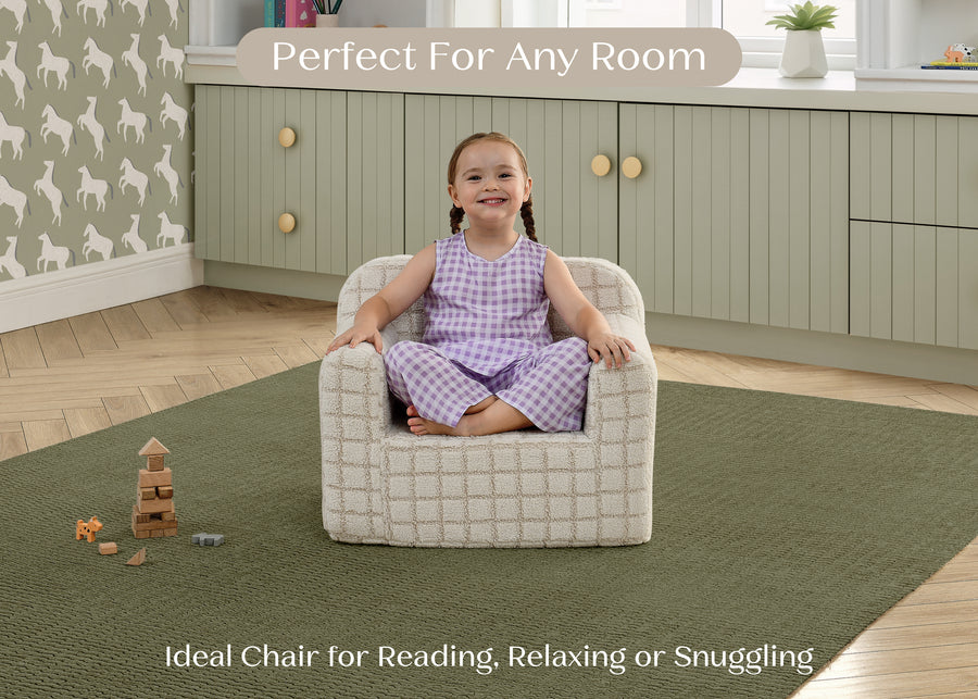 Cream (1708) 24-Checkered Cozee Chair