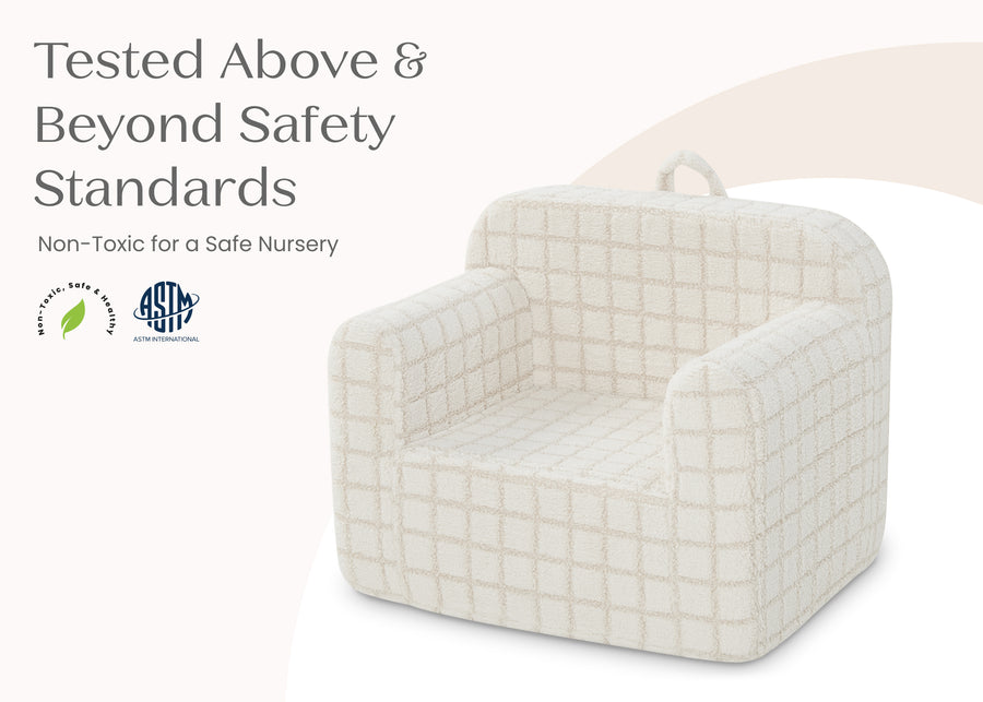 Cream (1708) 23-Checkered Cozee Chair