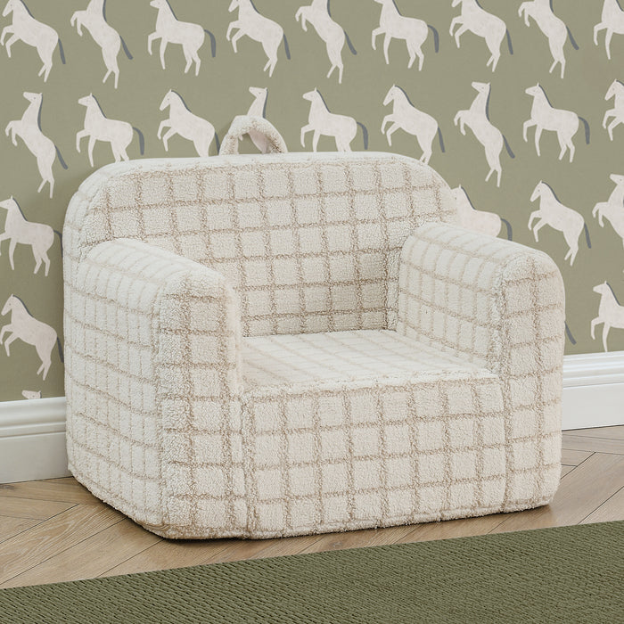 FC85623GN 1708 checkered cozee chair cream lifestyle 103 0-Checkered Cozee Chair