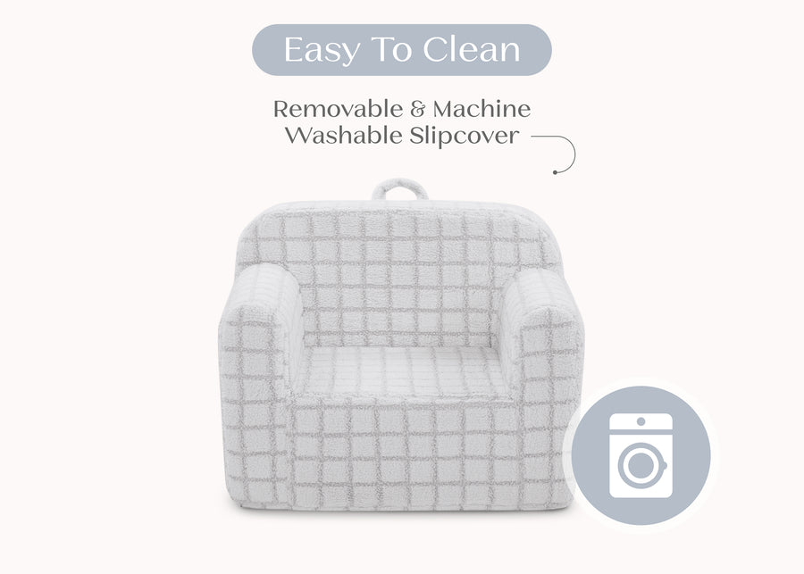 Grey (1709) 5-Checkered Cozee Chair