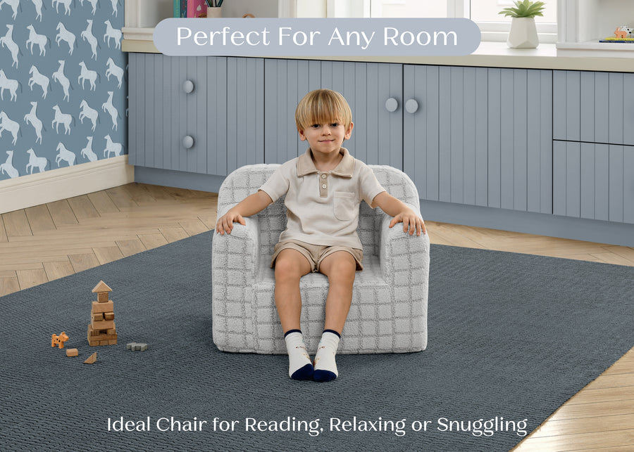 Grey (1709) 8-Checkered Cozee Chair