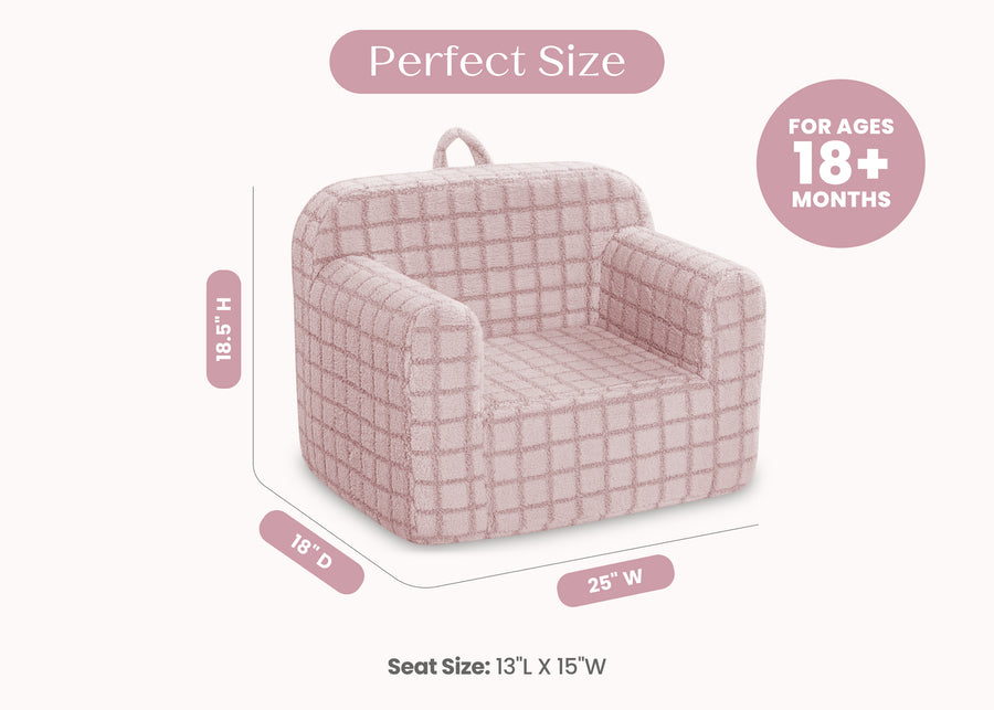 Pink (1710) 28-Checkered Cozee Chair