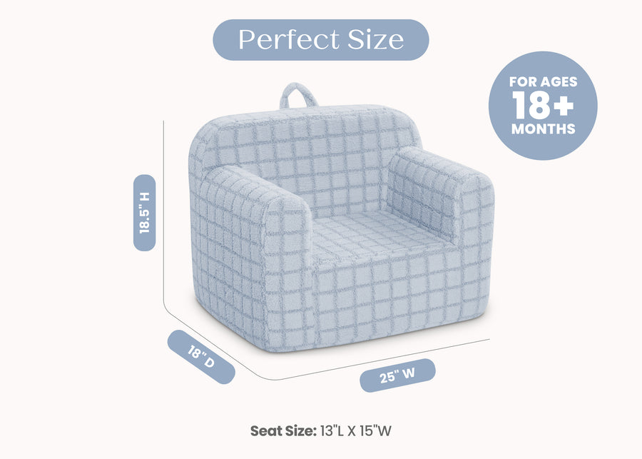 Blue (1711) 13-Checkered Cozee Chair