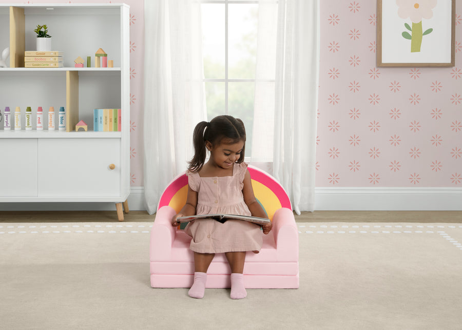 Rainbow (1712) 1-Cozee Rainbow Figural Flip-Out 2-in-1 Convertible Chair to Lounger