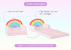 Rainbow (1712) 3-Cozee Rainbow Figural Flip-Out 2-in-1 Convertible Chair to Lounger
