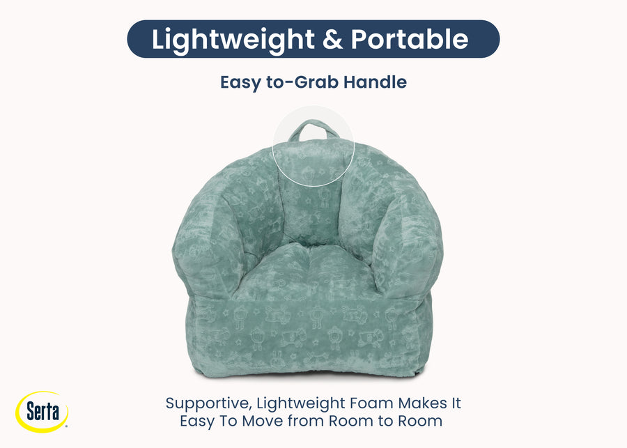 Sage (1671) 16-Kids Plush Barrel Chair