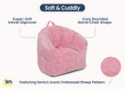 Pink (5059) 12-Kids Plush Barrel Chair