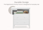 White (1245) 4-Dreamer Kids Nightstand with Interchangeable Knobs