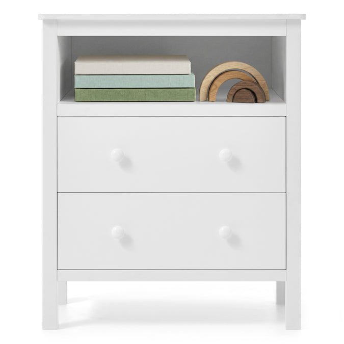DCB: White (1245) 9-Dreamer Kids Nightstand with Interchangeable Knobs
