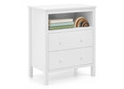 White (1245) 8-Dreamer Kids Nightstand with Interchangeable Knobs