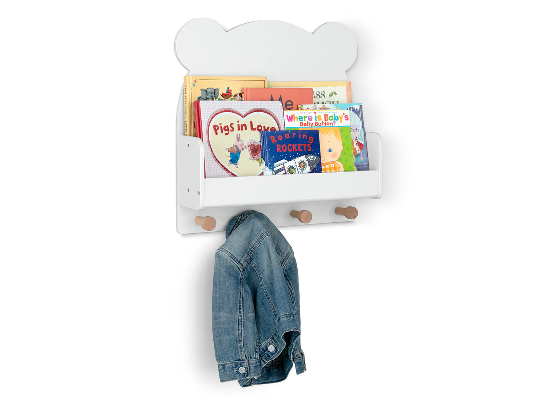 Brannan Bear Wall Shelf with 4 Hooks