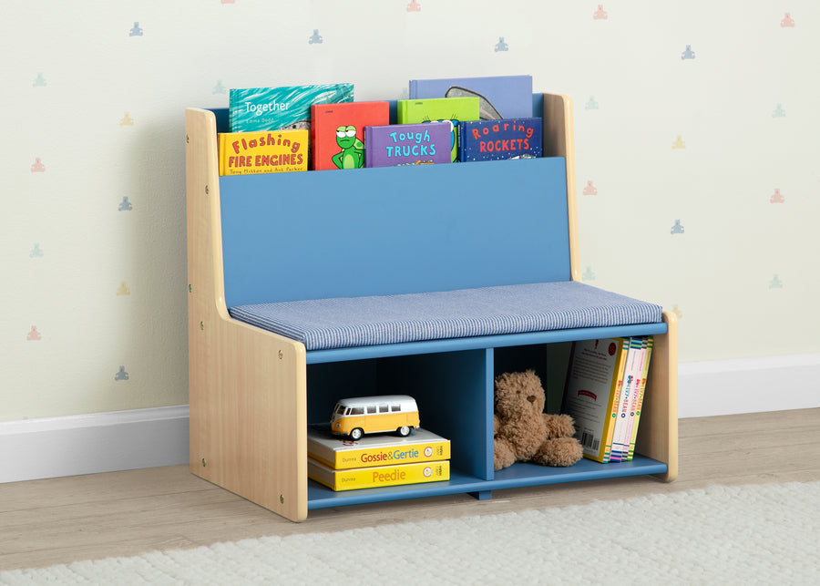 Indigo Blue (1680) 6-GapKids Reading Nook with Padded Bench