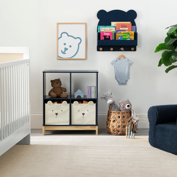 Brannan Bear Bookcase with Bins 22-Brannan Bear Bookcase with Bins