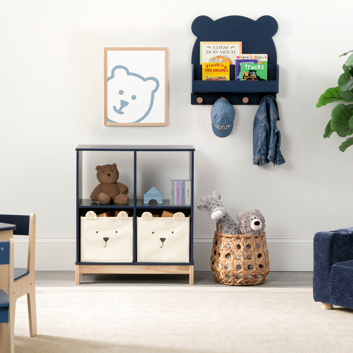 FL86750GP 1270 FL86740GP 1270 bookcase wallmount navy lifestyle 102