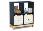 Navy (1270) 17-Brannan Bear Bookcase with Bins