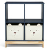 DCB: Navy (1270) 24-Brannan Bear Bookcase with Bins