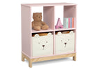 Blush (1271) 5-Brannan Bear Bookcase with Bins