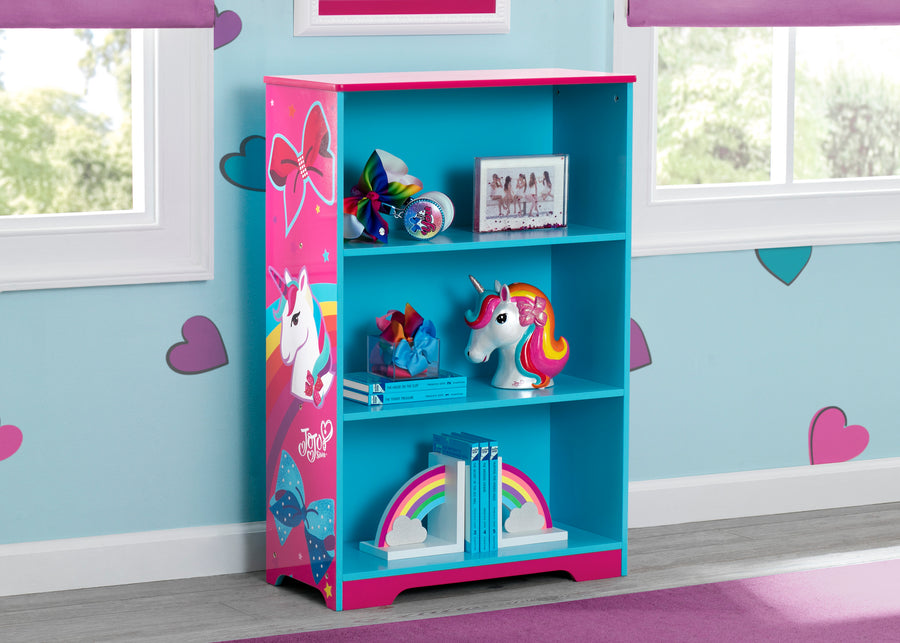 Jojo Siwa (1126) 1-Rainbow & Unicorn Deluxe 3-Shelf Bookcase