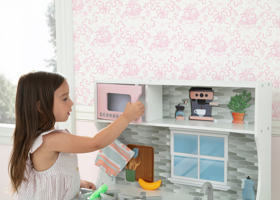 Pink (1654) 2-Tiny Chef Play Kitchen