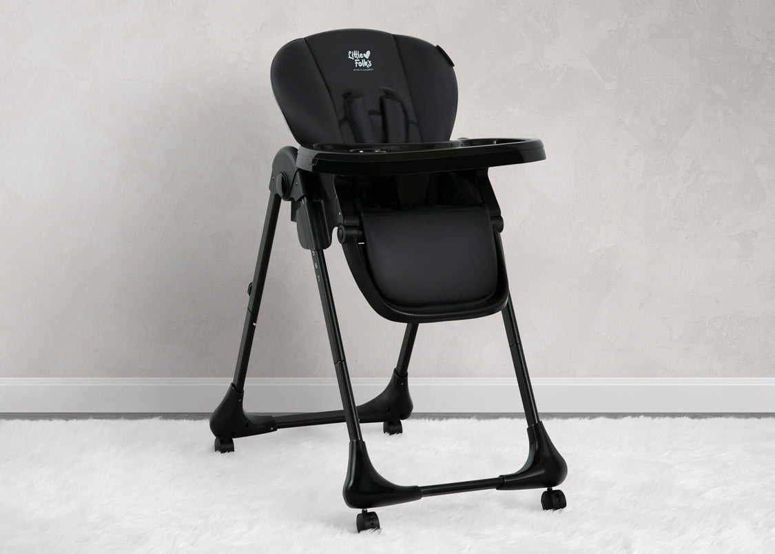 LF23017 001 Little Folks High Chair Black Lifestyle 01