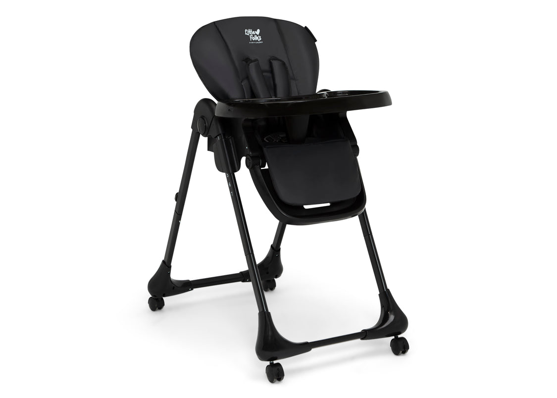 LF23017 001 Little Folks High Chair Black Silo 01