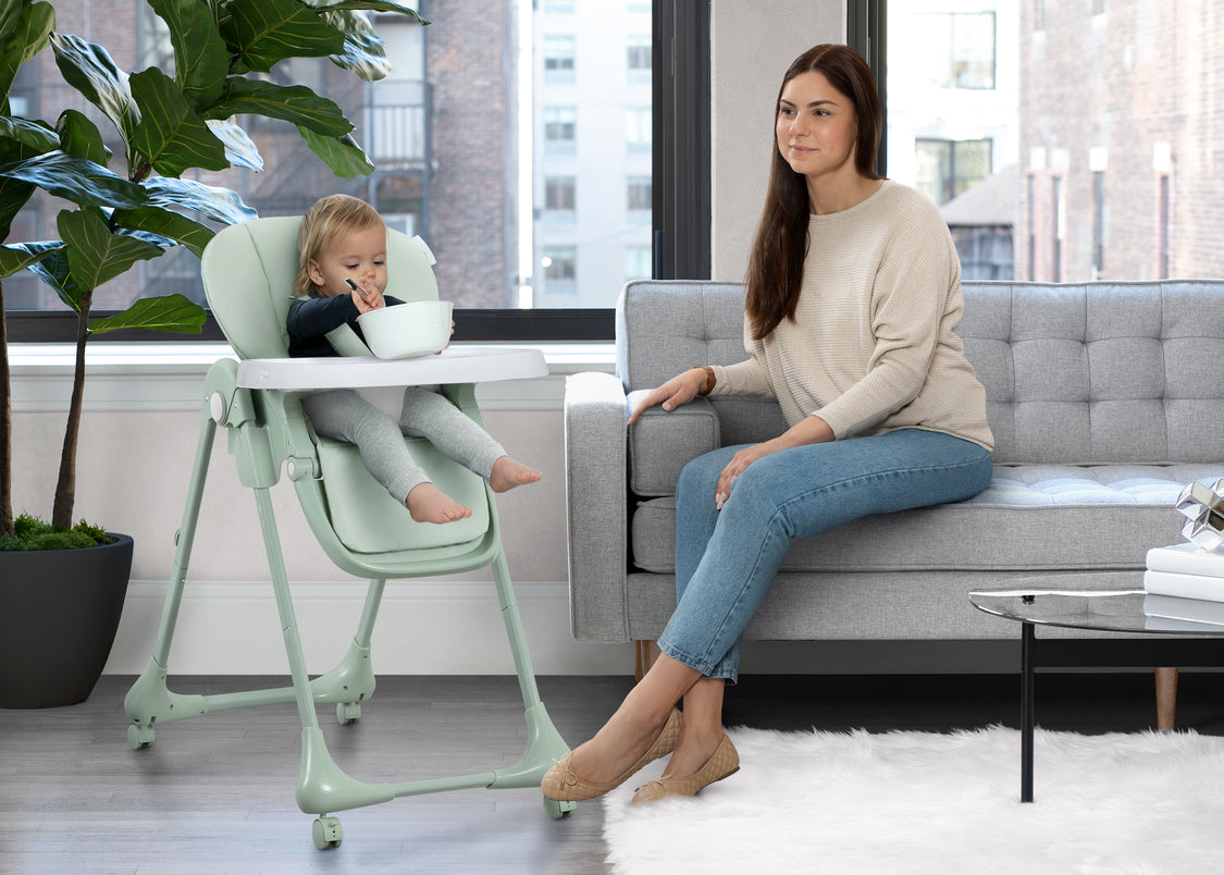 LF23017 2446 Little Folks High Chair Sage Lifestyle 02
