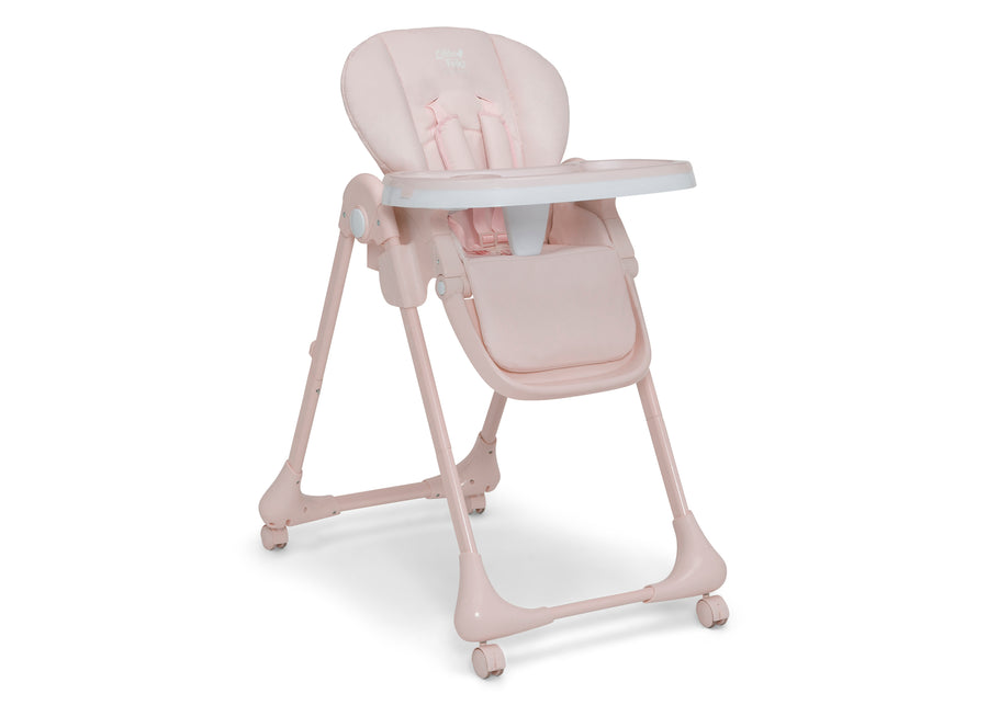 Pink (2448) 60-2-in-1 SlimFold High Chair for Babies and Toddler